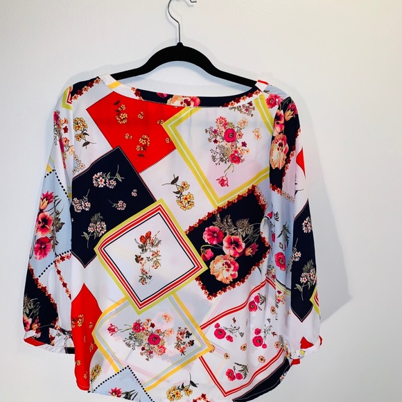 New York and Company-Floral Blouse - Picture 2 of 2